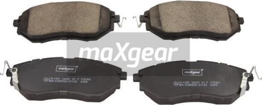 Maxgear 19-1451 - Тормозные колодки, дисковые, комплект autosila-amz.com