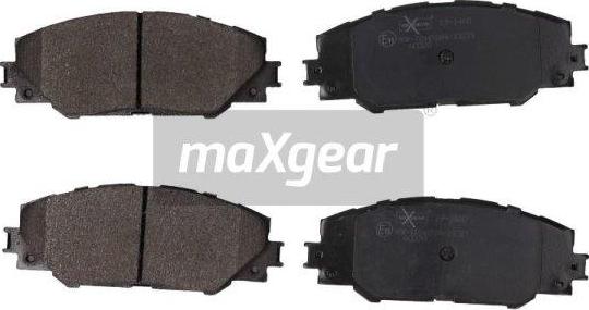 Maxgear 19-1460 - Тормозные колодки, дисковые, комплект autosila-amz.com