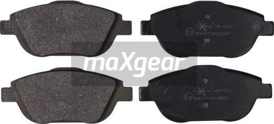 Maxgear 19-1553 - Тормозные колодки, дисковые, комплект autosila-amz.com