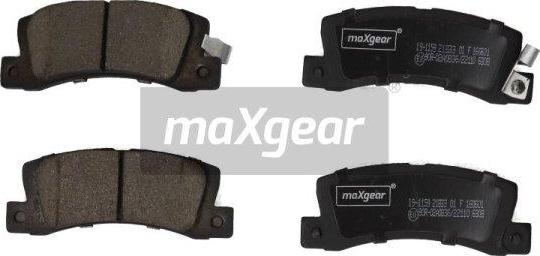 Maxgear 19-1159 - Тормозные колодки, дисковые, комплект autosila-amz.com