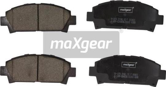 Maxgear 19-1151 - Тормозные колодки, дисковые, комплект autosila-amz.com