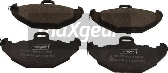 Maxgear 19-1109 - Тормозные колодки, дисковые, комплект autosila-amz.com