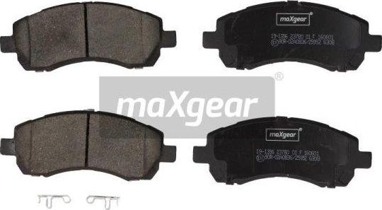 Maxgear 19-1396 - Тормозные колодки, дисковые, комплект autosila-amz.com