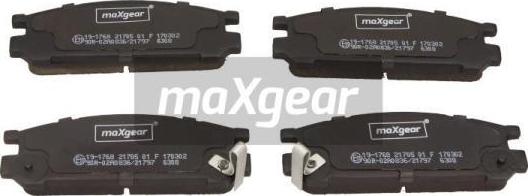 Maxgear 19-1768 - Тормозные колодки, дисковые, комплект autosila-amz.com