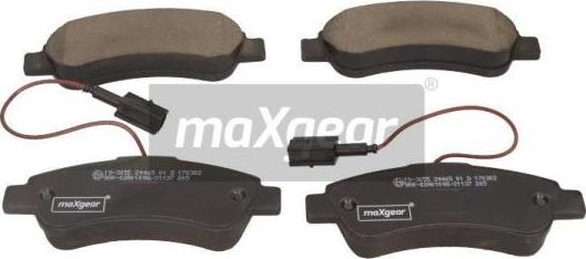 Maxgear 19-3055 - Тормозные колодки, дисковые, комплект autosila-amz.com