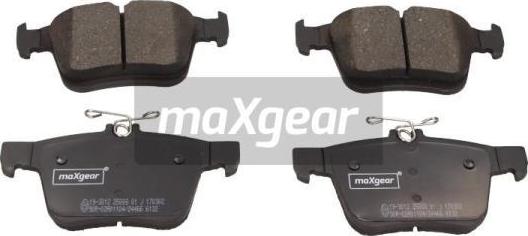 Maxgear 19-3012 - Тормозные колодки, дисковые, комплект autosila-amz.com