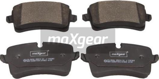 Maxgear 19-3026 - Тормозные колодки, дисковые, комплект autosila-amz.com