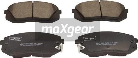 Maxgear 19-3023 - Тормозные колодки, дисковые, комплект autosila-amz.com