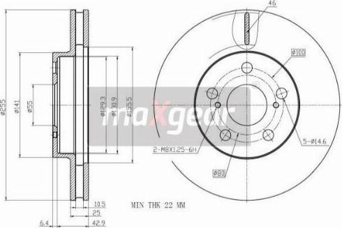 Maxgear 19-3340 - Тормозной диск autosila-amz.com