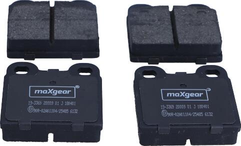 Maxgear 19-3369 - Тормозные колодки, дисковые, комплект autosila-amz.com