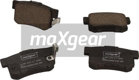 Maxgear 19-3387 - Тормозные колодки, дисковые, комплект autosila-amz.com