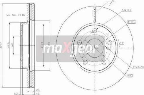 Maxgear 19-3216 - Тормозной диск autosila-amz.com