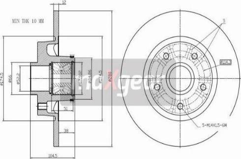 Maxgear 19-3230 - Тормозной диск autosila-amz.com