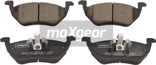 Maxgear 19-2997 - Тормозные колодки, дисковые, комплект autosila-amz.com