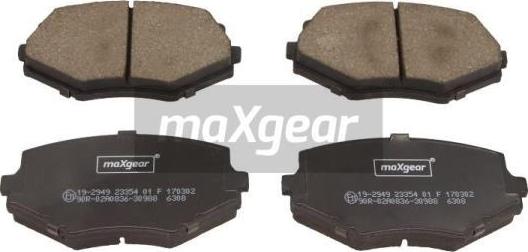 Maxgear 19-2949 - Тормозные колодки, дисковые, комплект autosila-amz.com