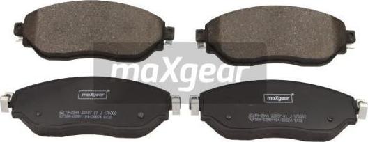 Maxgear 19-2944 - Тормозные колодки, дисковые, комплект autosila-amz.com