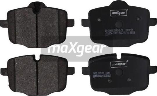 Maxgear 19-2905 - Тормозные колодки, дисковые, комплект autosila-amz.com
