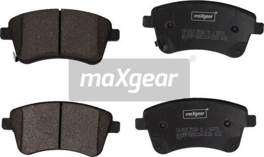 Maxgear 19-2915 - Тормозные колодки, дисковые, комплект autosila-amz.com