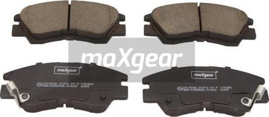 Maxgear 19-2938 - Тормозные колодки, дисковые, комплект autosila-amz.com