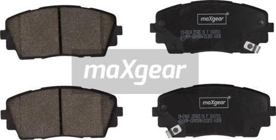 Maxgear 19-2924 - Тормозные колодки, дисковые, комплект autosila-amz.com