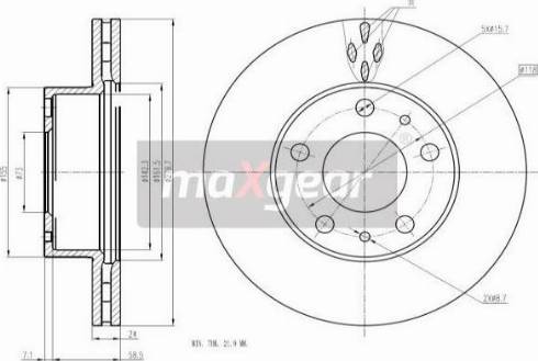 Maxgear 19-2001MAX - Тормозной диск autosila-amz.com