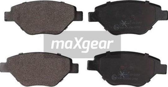 Maxgear 19-2157 - Тормозные колодки, дисковые, комплект autosila-amz.com