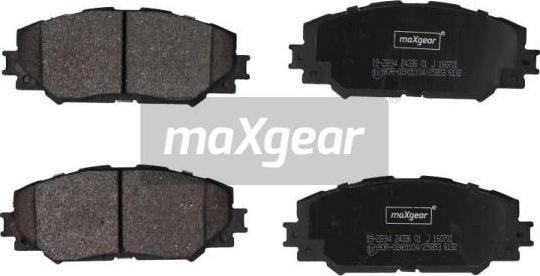 Maxgear 19-2894 - Тормозные колодки, дисковые, комплект autosila-amz.com