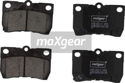 Maxgear 19-2893 - Тормозные колодки, дисковые, комплект autosila-amz.com