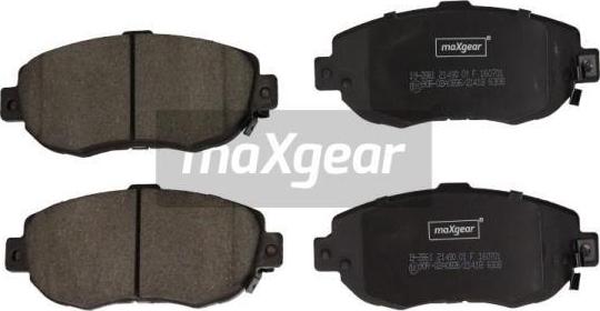 Maxgear 19-2861 - Тормозные колодки, дисковые, комплект autosila-amz.com