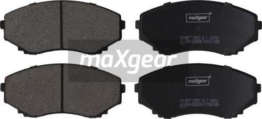Maxgear 19-2877 - Тормозные колодки, дисковые, комплект autosila-amz.com