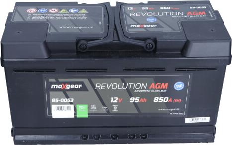Maxgear 85-0053 - Стартерная аккумуляторная батарея, АКБ autosila-amz.com