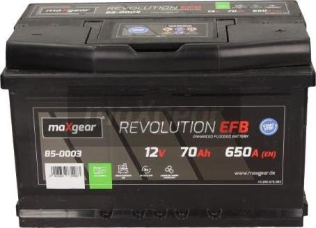 Maxgear 850003 - Стартерная аккумуляторная батарея, АКБ autosila-amz.com