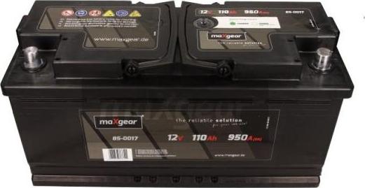 Maxgear 85-0017 - Аккумулятор autosila-amz.com