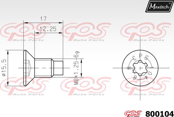 Maxtech 5271068 - Поворотный кулак, подвеска колеса autosila-amz.com