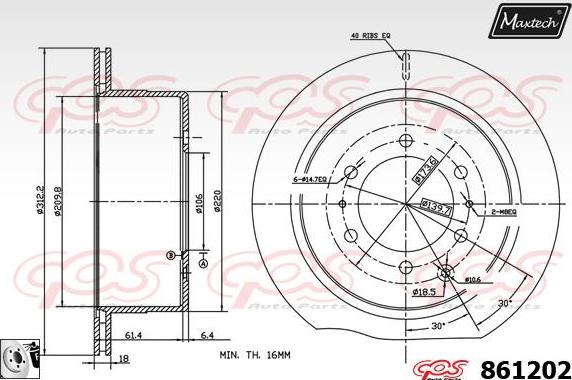 Maxtech 5271002 - Поворотный кулак, подвеска колеса autosila-amz.com