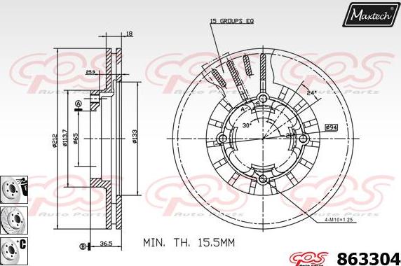 Maxtech 5271024 - Поворотный кулак, подвеска колеса autosila-amz.com