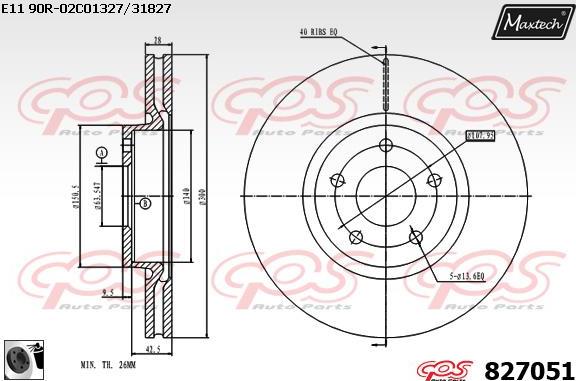 Maxtech 6258000 - Тормозной суппорт autosila-amz.com