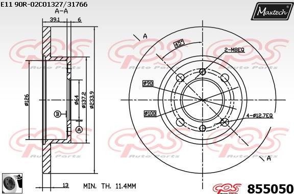 Maxtech 6265205 - Тормозной суппорт autosila-amz.com