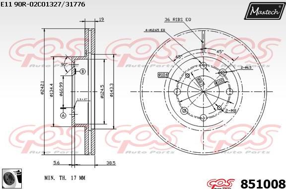 Maxtech 6274500 - Тормозной суппорт autosila-amz.com