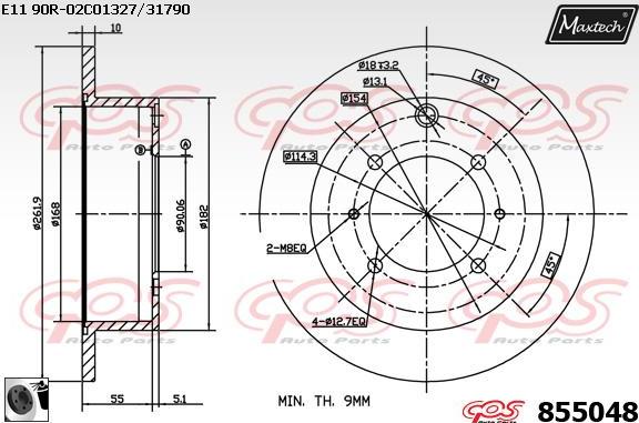 Maxtech 6278500 - Тормозной суппорт autosila-amz.com