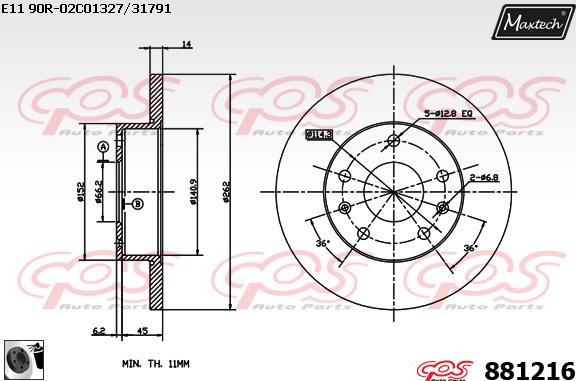 Maxtech 6278503 - Тормозной суппорт autosila-amz.com