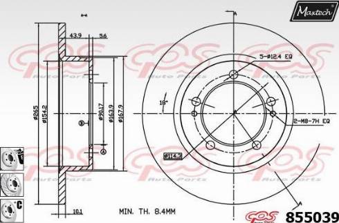 Maxtech 855039.6880 - Тормозной диск autosila-amz.com