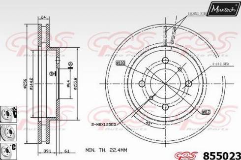 Maxtech 855023.6880 - Тормозной диск autosila-amz.com