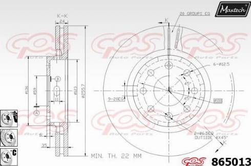 Maxtech 865013.6880 - Тормозной диск autosila-amz.com