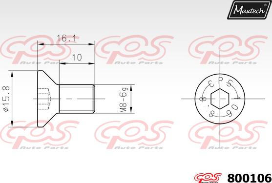 Maxtech 865254 - Тормозной диск autosila-amz.com