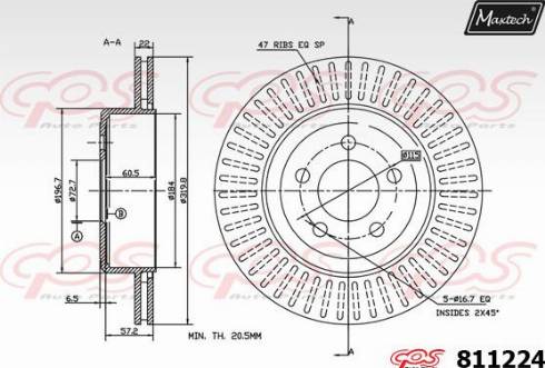 Maxtech 811224.0000 - Тормозной диск autosila-amz.com