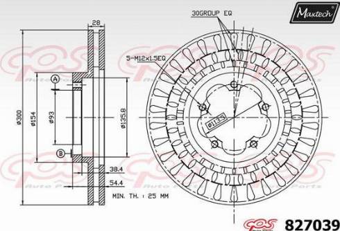 Maxtech 827039.0000 - Тормозной диск autosila-amz.com