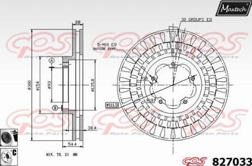 Maxtech 827033.6060 - Тормозной диск autosila-amz.com