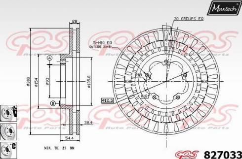 Maxtech 827033.6880 - Тормозной диск autosila-amz.com