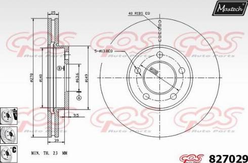 Maxtech 827029.6880 - Тормозной диск autosila-amz.com